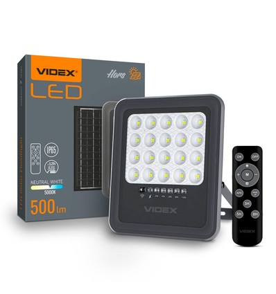 Floodprojektor - LED solcell, Hors, 500, neutralvit