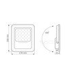 Floodprojektor - LED solcell, Hors, 500, neutralvit