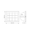 Floodprojektor - LED solcell, Hors, 500, neutralvit