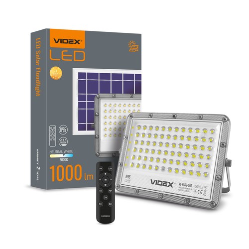 LED-projektor - solcell, ljusstyrka: 1000