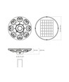 LED solcell parklykta - med rörelsesensor