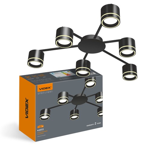 Takspot GX53 - spänning: 230V, förbrukning: max 6x30