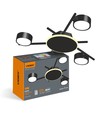 Takspotlampa 3x30w GX53 - 9w bakgrundsbelysning, 230v, 830lm