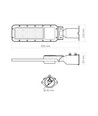 50W LED gatulampa - IP65, 5000K, 230V