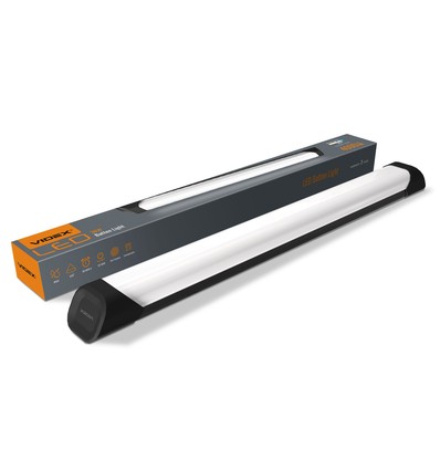 60 LED-armatur 36W - 5000K, svart, 230V, 4000lm