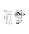 Oval Sensor Vägglampa m/PIR – 11W, IP65, IK07, 5000K, Vit