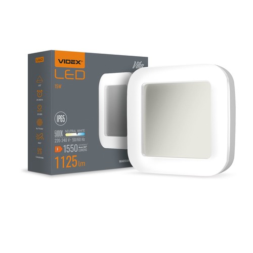 Vika vägglampa 15W - neutralvit, 230V, 1550lm, förbrukning 15W