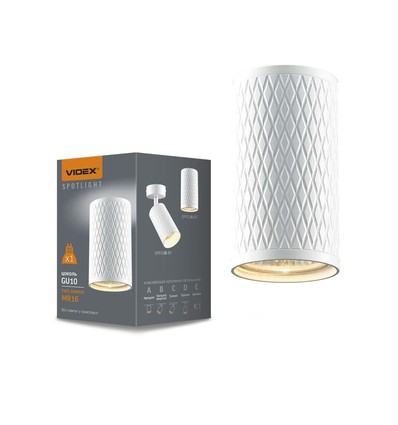 GU10 takspotlight - snygg design, GU10-sockel, utan ljuskälla