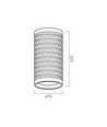 Talen takspot GU10 - vit, 230V, max 30W