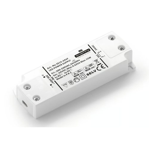 Snappy 15W strömförsörjning - 24V DC, 0,625A, IP20 inomhus