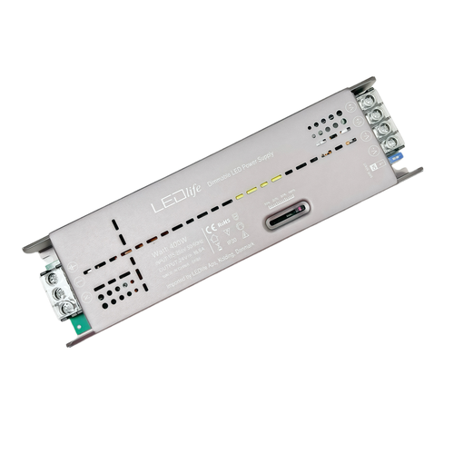 Slide dimbar 24V 400W strömförsörjning - 24V DC, 16,6A