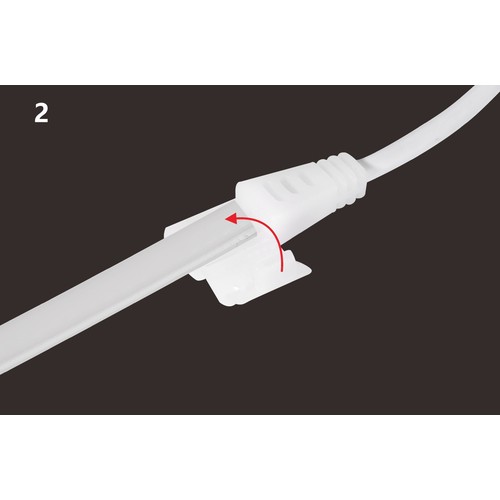 Kontakt till 230V LED strip (Slim COB) - Inkl. ändstycke, 230V