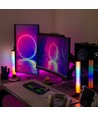 2-pack ambient gamer bordslampor - RGB löpande ljus, 360° effekt, 33 cm