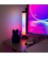 2-pack ambient gamer bordslampor - RGB löpande ljus, 360° effekt, 43 cm