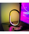 Ellipsformad RGBIC-lampa - 25x15 cm, 10W, fjärrkontroll, USB