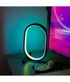 Ellipsformad RGBIC-lampa - 25x15 cm, 10W, fjärrkontroll, USB