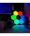 6 st. RGBIC Hexagon Vägglampa - Väggbelysning, RGBIC