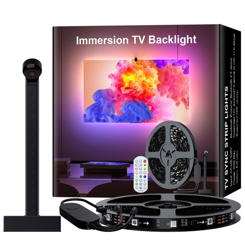 3,8m TV LED-remsa med TV-kamera - passar till 55-65" TV, 12W, 30 LED/m