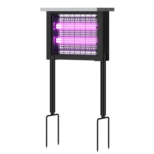 Solcell insektslampa - Svart, IP65, 10W, täcker upp till 60m2