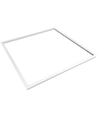 Infälld ram för 60x60 LED panel - Ny modell, perfekt för Troldtekt och gips, vit kant