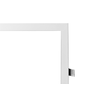 Infälld ram för 60x60 LED panel - Ny modell, perfekt för Troldtekt och gips, vit kant