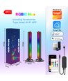 2 st. RGBIC infinite ambient light bar - 28 cm, Bluetooth, 5W
