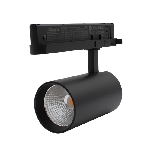 29W Dimbar svart skenspot - LEDlife, 140 lm/W, RA 90, 38 grader, 3-fas