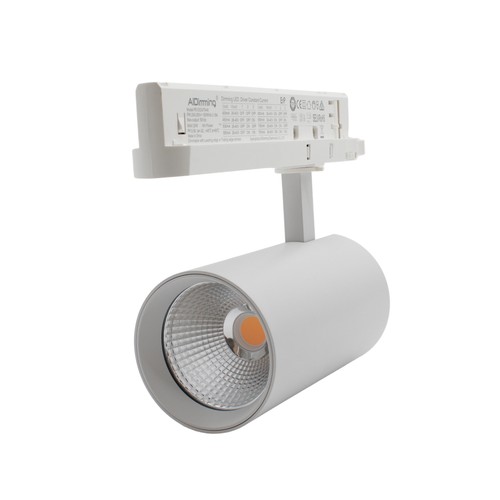 29W 3-fas dimbar RA90 skenspotlight - 140 lm/W, 38 grader, vit