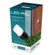 LED-POL svart vägglampa - IP54 utomhusbruk, 1xE27 sockel, utan ljuskälla