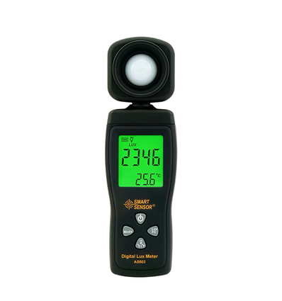Luxmätare - Mätning av ljus, digital luxmeter