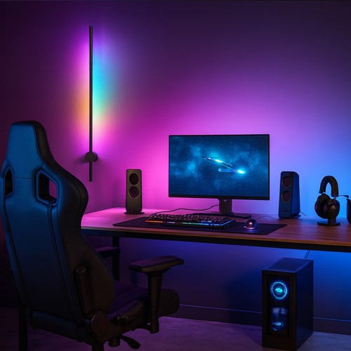 60cm RGBIC justerbar vägglampa - Bluetooth
