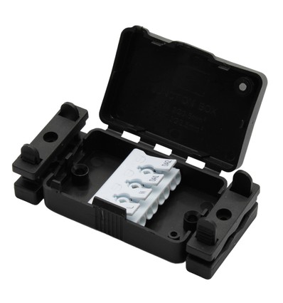 Smart kopplingsdosa för DALI + 230V - Med klämrad och avlastning, IP20 inomhus