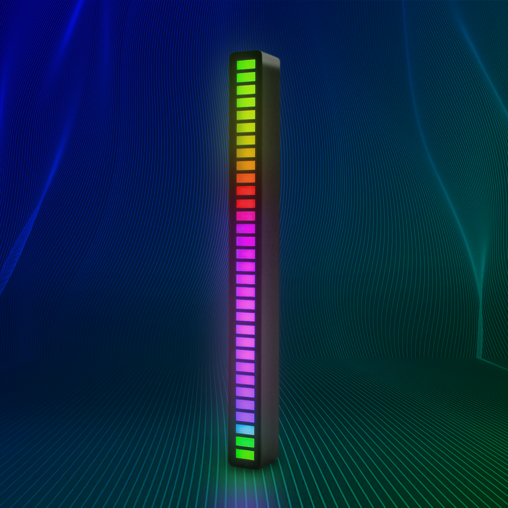 Rgbic Musiksynkroniseringsbordslampa 18 Cm Inbyggt Batteri Bluetooth