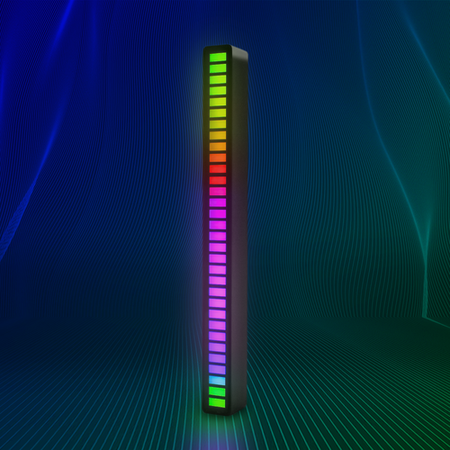 RGBIC musiksynkroniseringsbordslampa - 18 cm, inbyggt batteri, Bluetooth