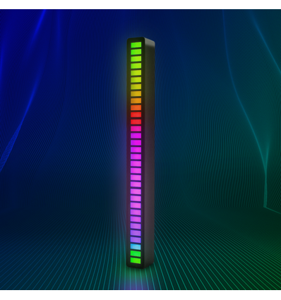 RGBIC musiksynkroniseringsbordslampa - 18 cm, inbyggt batteri, Bluetooth