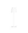 Uppladdningsbar LED mini bordlampa - Vit, 24cm, touch dimbar, IP54