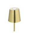 Uppladdningsbar LED mini bordlampa - Guld, touch dimbar, IP54