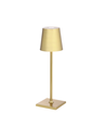 Uppladdningsbar LED mini bordlampa - Guld, touch dimbar, IP54