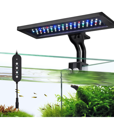 30 cm akvarielampa - 18W LED, RGBW, timer