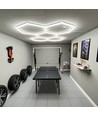 168W RA95 Hexagon LED 5 fält komplett set - Inkl. strömanslutning