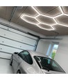 168W RA95 Hexagon LED 5 fält komplett set - Inkl. strömanslutning