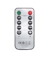 Set med 3 st. LED blockljus 10cm, flammeffekt, vit - Ø7,5cm