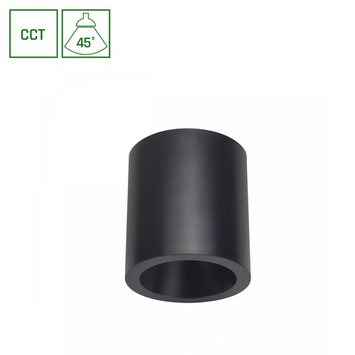Chloe påbyggd 7W - CCT, 230V, 45°, IP20, UGR19, Ø90x100mm, svart, rund
