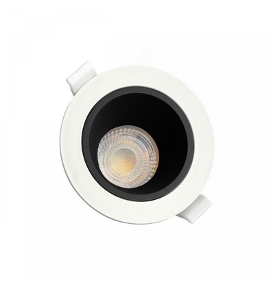 Fiale Core spot GU10 - IP20, Ø95x46mm, vit, svart, rund