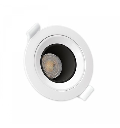 Fiale Core Deep GU10 - IP20 Ø86x34mm svart rund justerbar