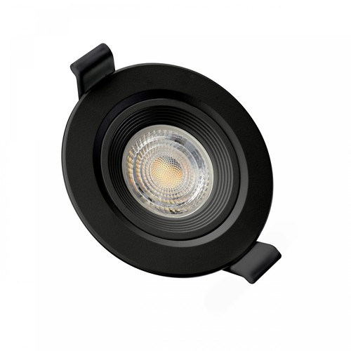 MR16 eller GU10 Downlight - Utan ljuskälla och sockel, svart, Hål: Ø7,5 cm