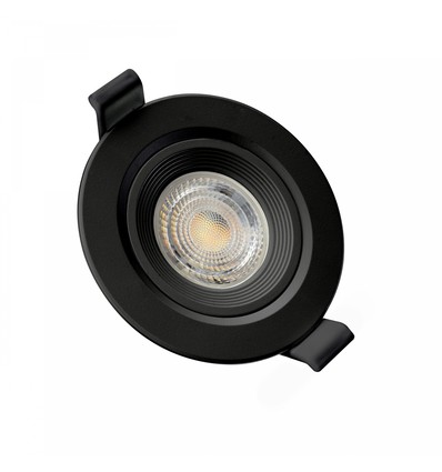 Fiale Core spot GU10 - IP20, Ø90x26mm, svart, rund, justerbar
