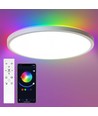 39W CCT taklampa med RGBIC backlight - Ø30cm, Tuya, inkl. fjärrkontroll