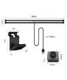 55cm Skärmlampa CCT - 5V USB, 7W, trådlös styrning