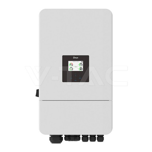 10KW DEYE Hybridväxelriktare - För batteri, solcell, 3-fas, IP65